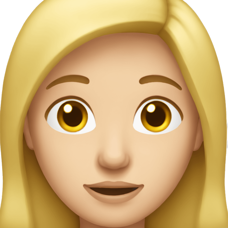 Caucasian Woman with open mout emoji