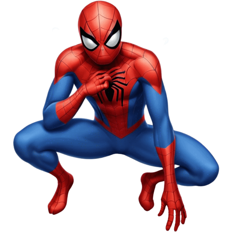 Spiderman crying  emoji