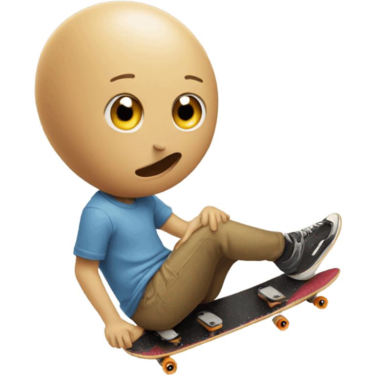 Bean eating a skateboard  emoji