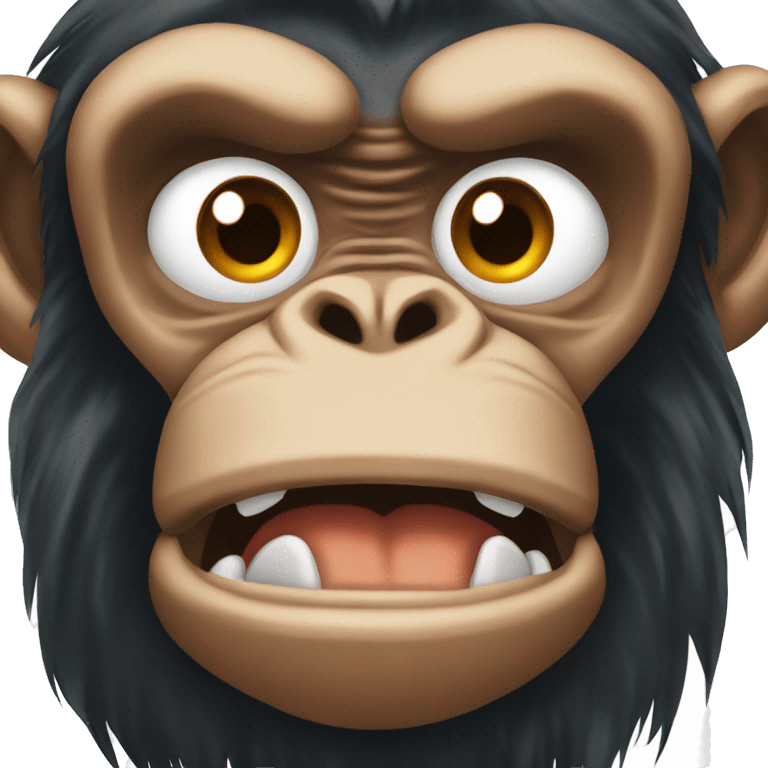 angry chimpanzee emoji