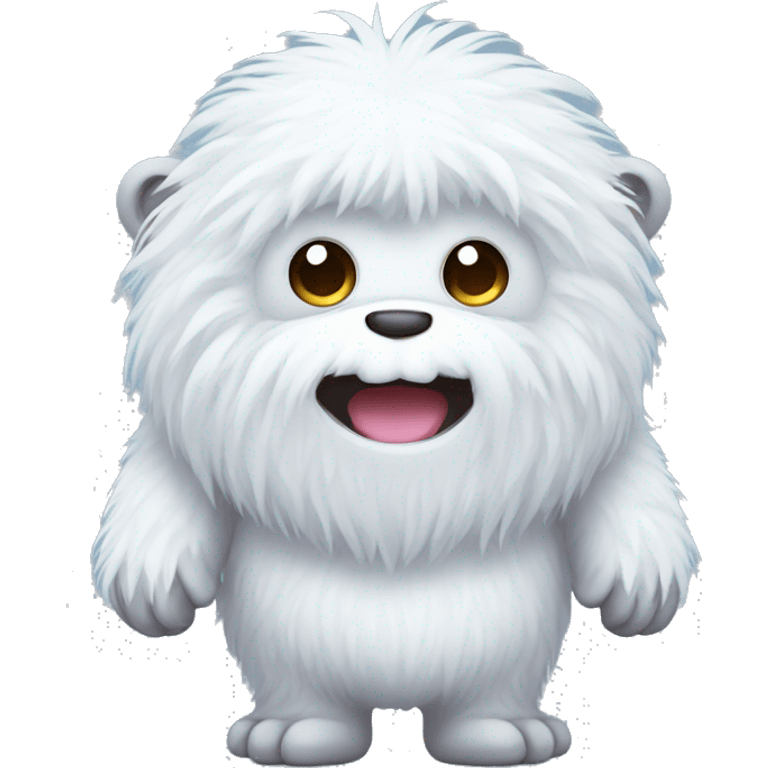 little kawaii Yeti emoji