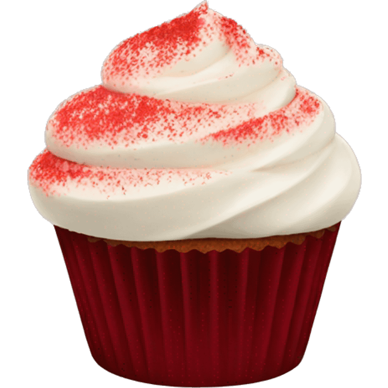 red velvet cupcake emoji