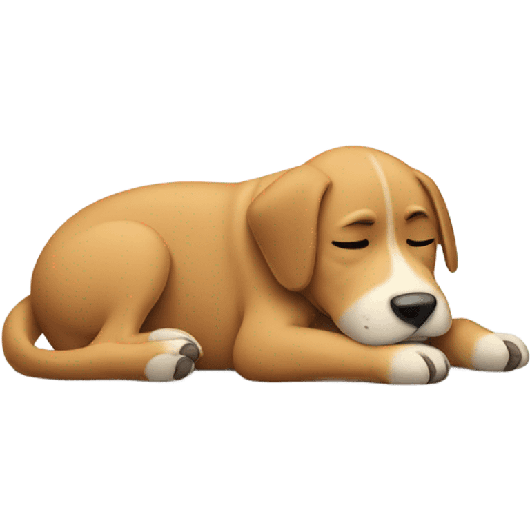 Dog with a sick stomach  emoji