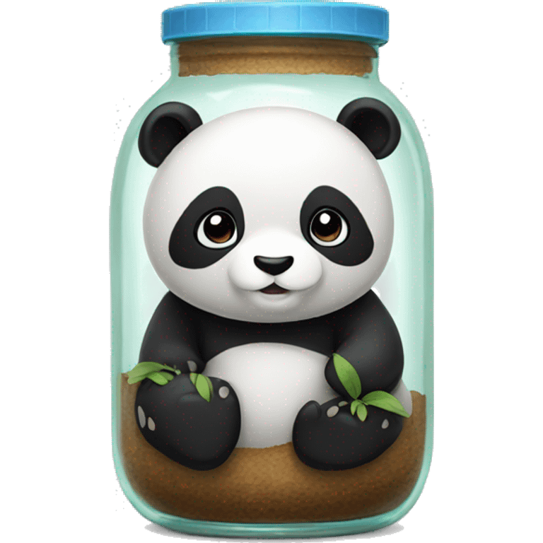 Panda in a jar emoji