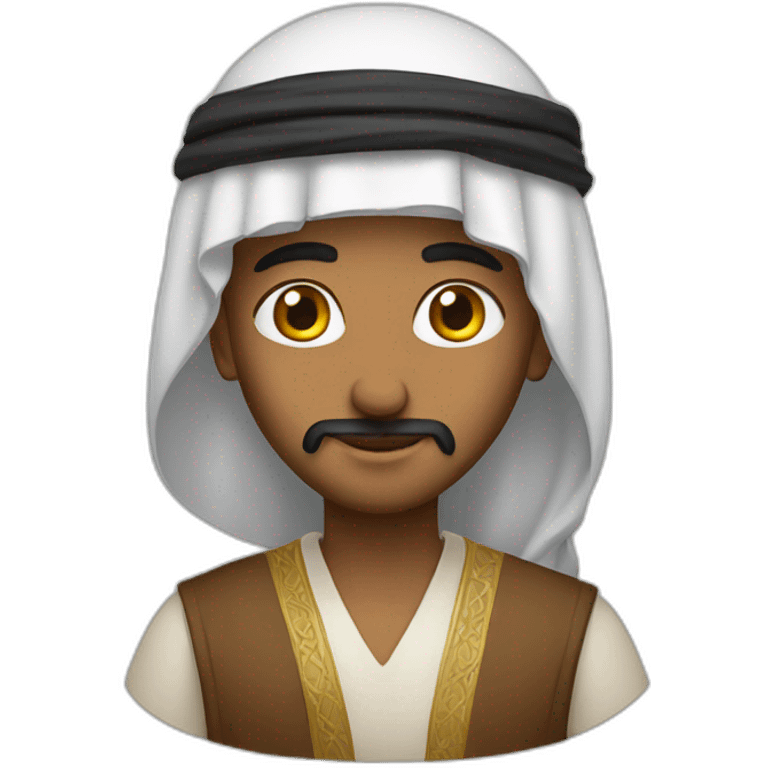 Arab with a kafiya emoji