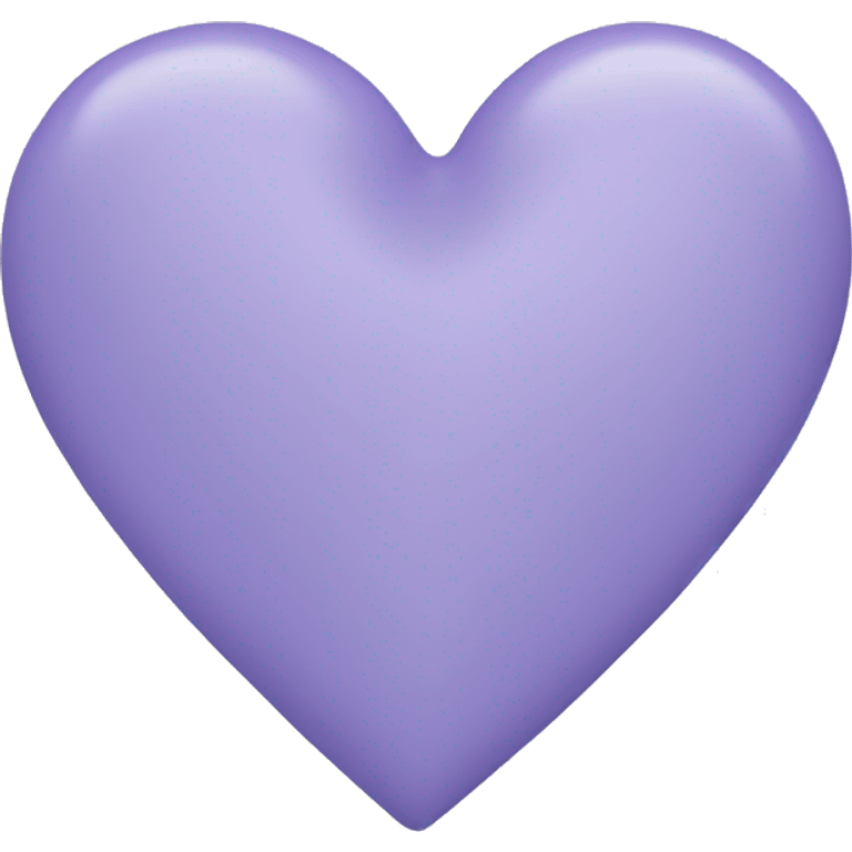 Blue lilac color heart emoji