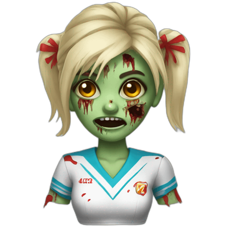 zombie cheerleader emoji