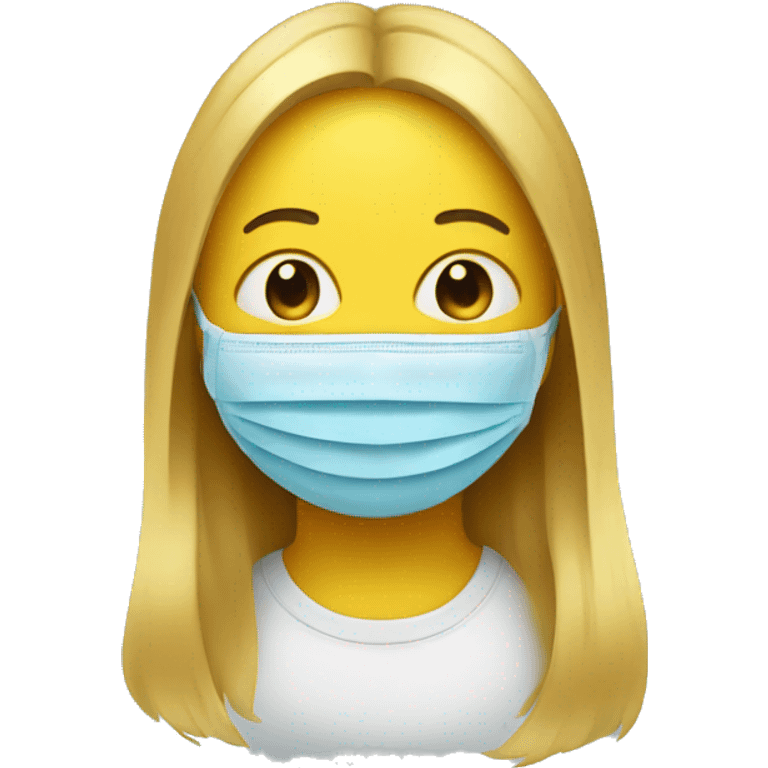 smiley face wearing a face mask  emoji