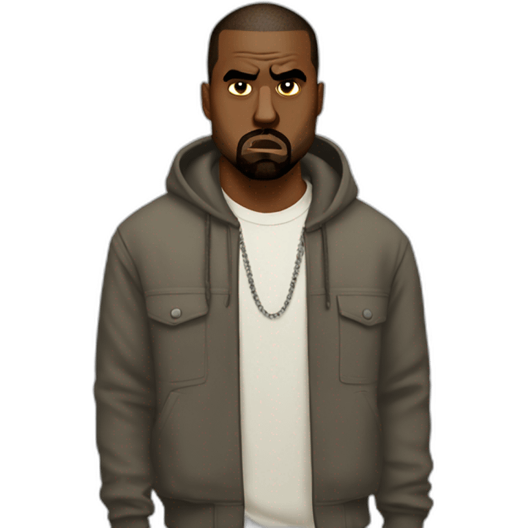 angry kanye west emoji