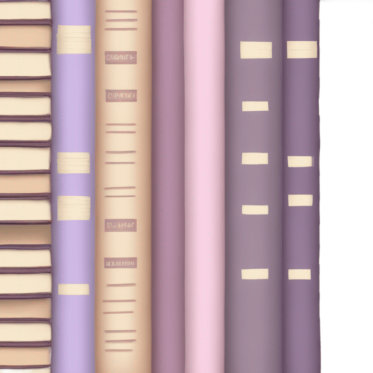 aesthetic book stack beige and light pink aesthetic book stack light purple emoji