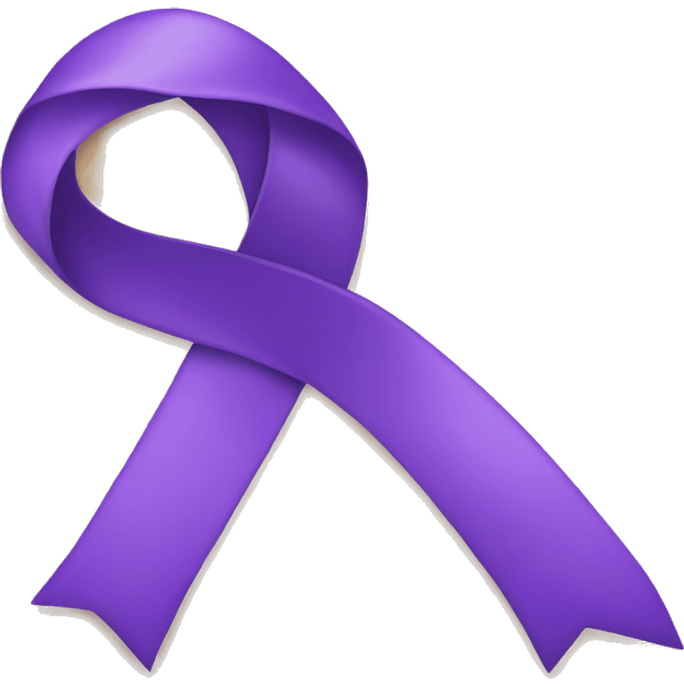 purple ribbon emoji