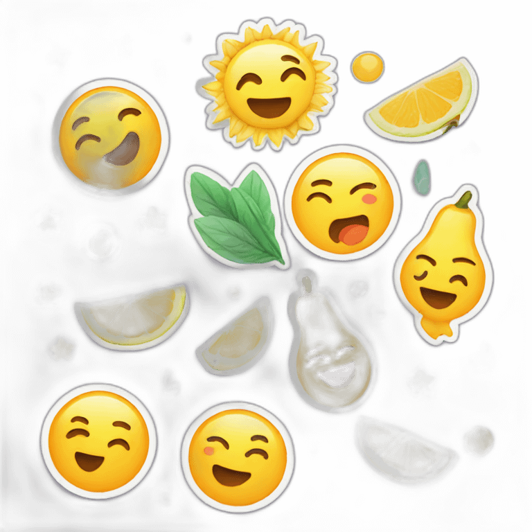 Have a nice weekend stickers with weekend words written emoji