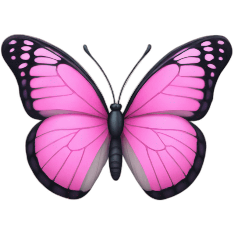 Pink butterfly emoji