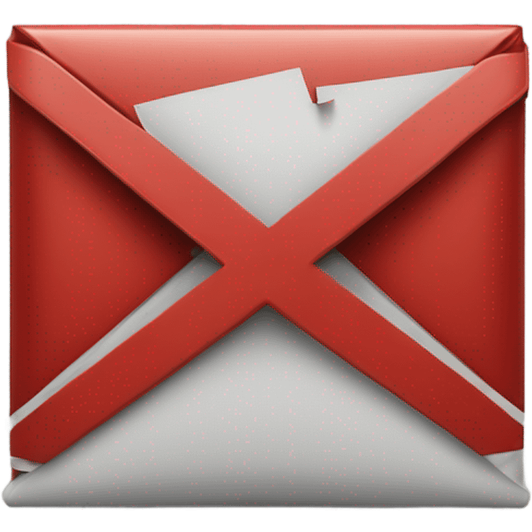 red crossed-out e-mail emoji