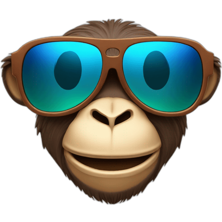 Cool Monkey sunglasses Hawaii emoji