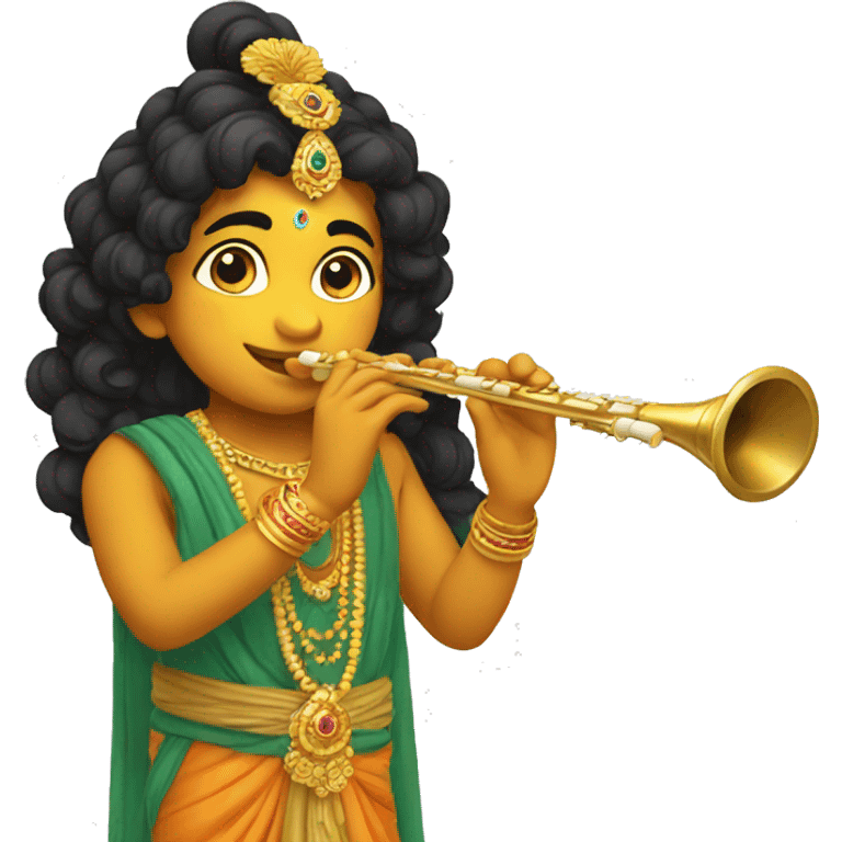 Little Krishna flute  emoji