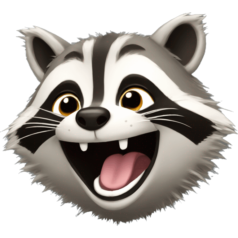 Laughing Raccoon  emoji