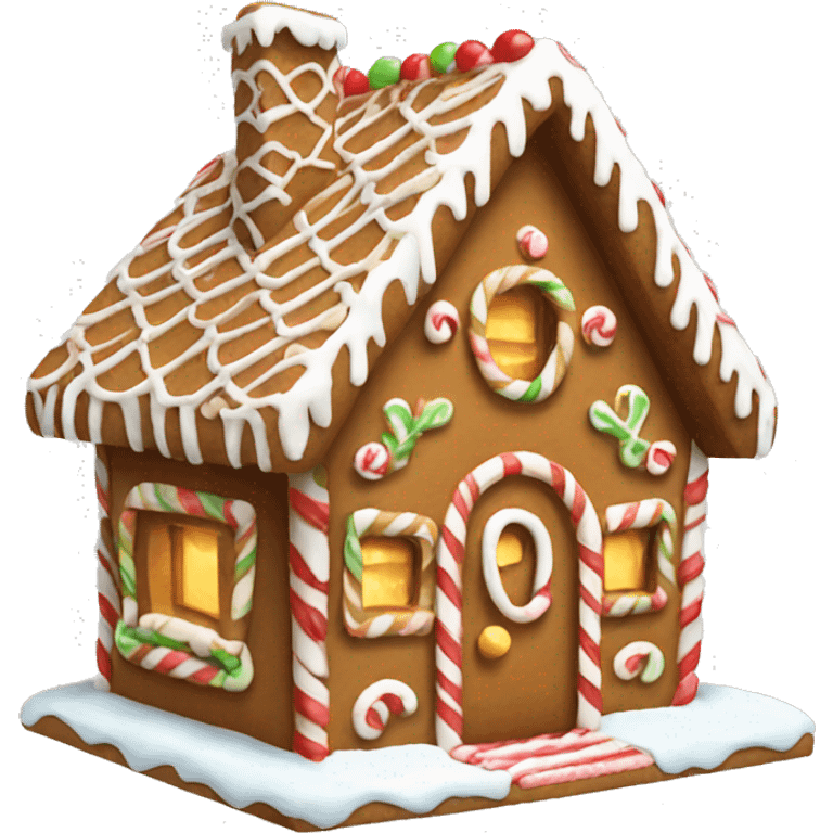 gingerbread house emoji