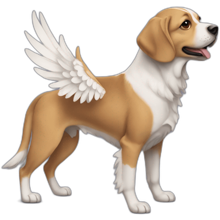 Chien avec des ailes  emoji