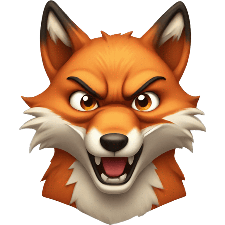 Angry fox emoji