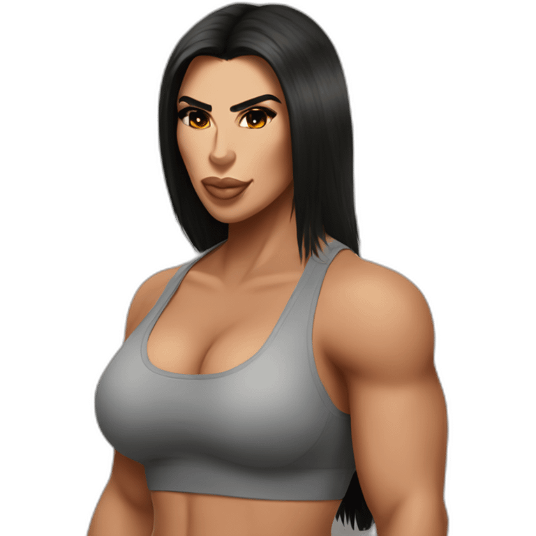 Big buff Gorilla loving Kim Kardashian emoji