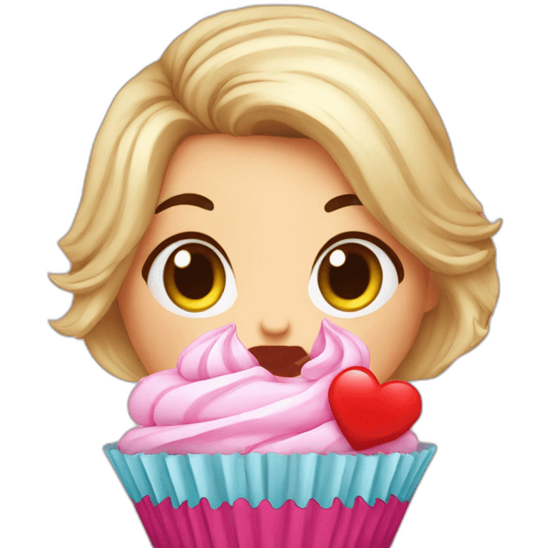 cupcake love cute girl emoji