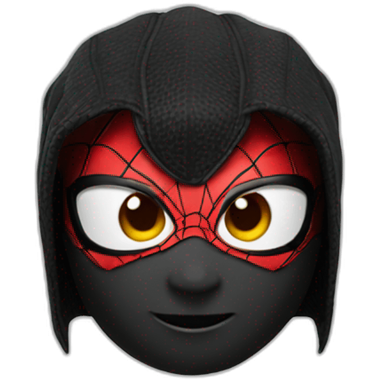 Spider man black emoji