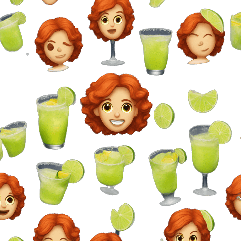 Red head margarita emoji