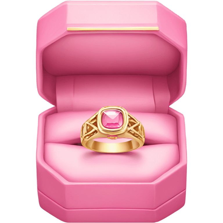 ring in pink box emoji