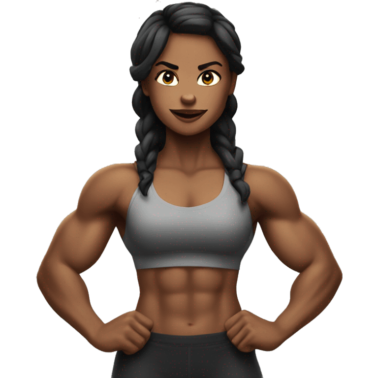 muscle girl  emoji