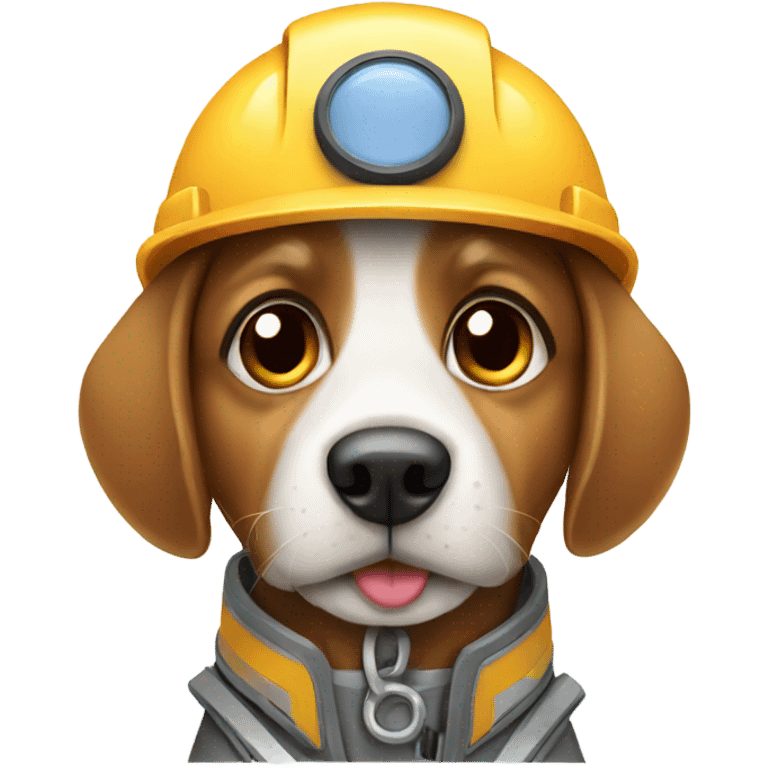 Engineer dog emoji