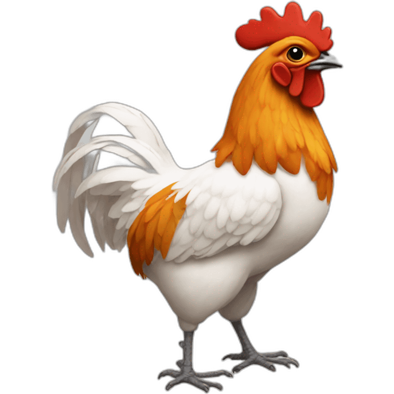 pollo rojo emoji