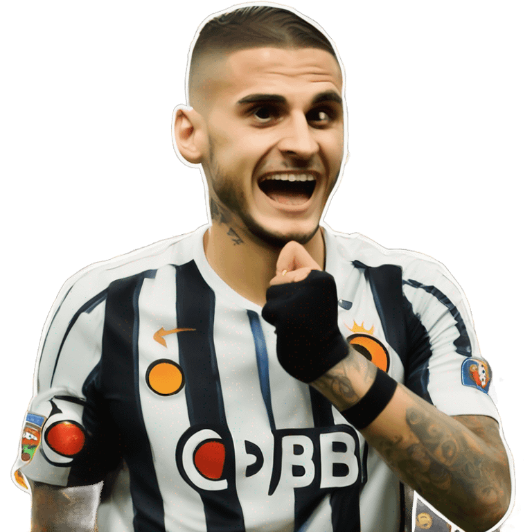 Mauro Icardi Galatasaray ear celebration emoji