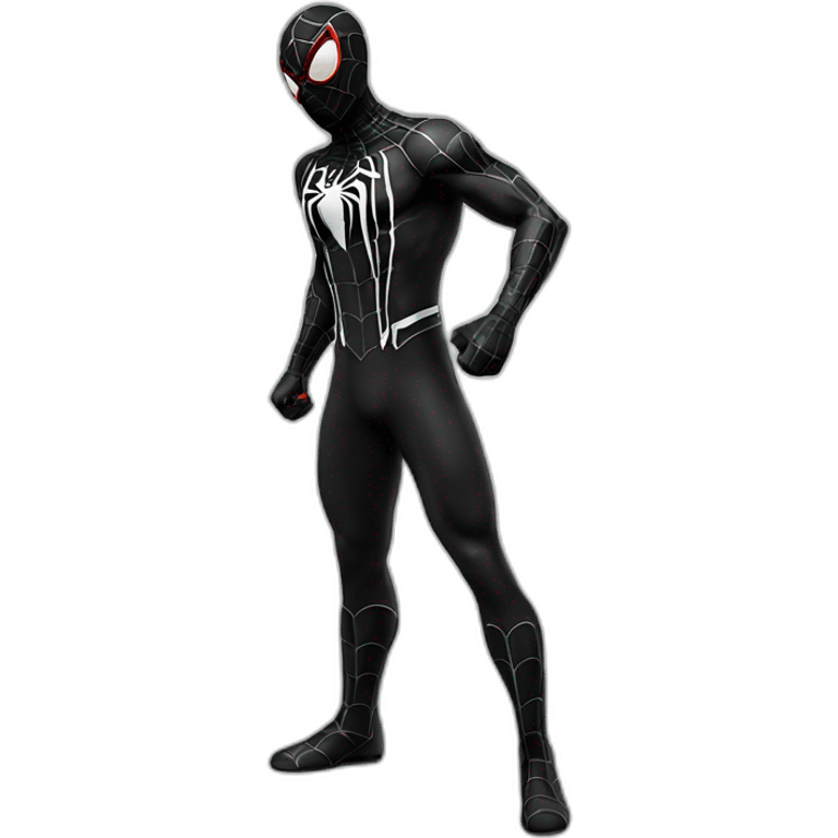 Spiderman black emoji