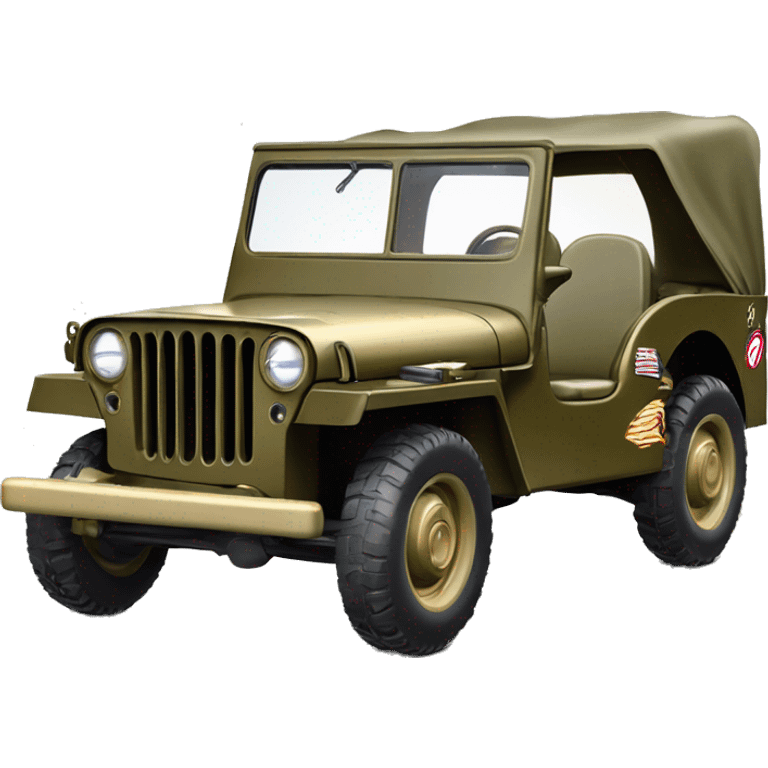  Barbie Diana Prince and Wonder woman’s 1945 Willys army jeep  emoji