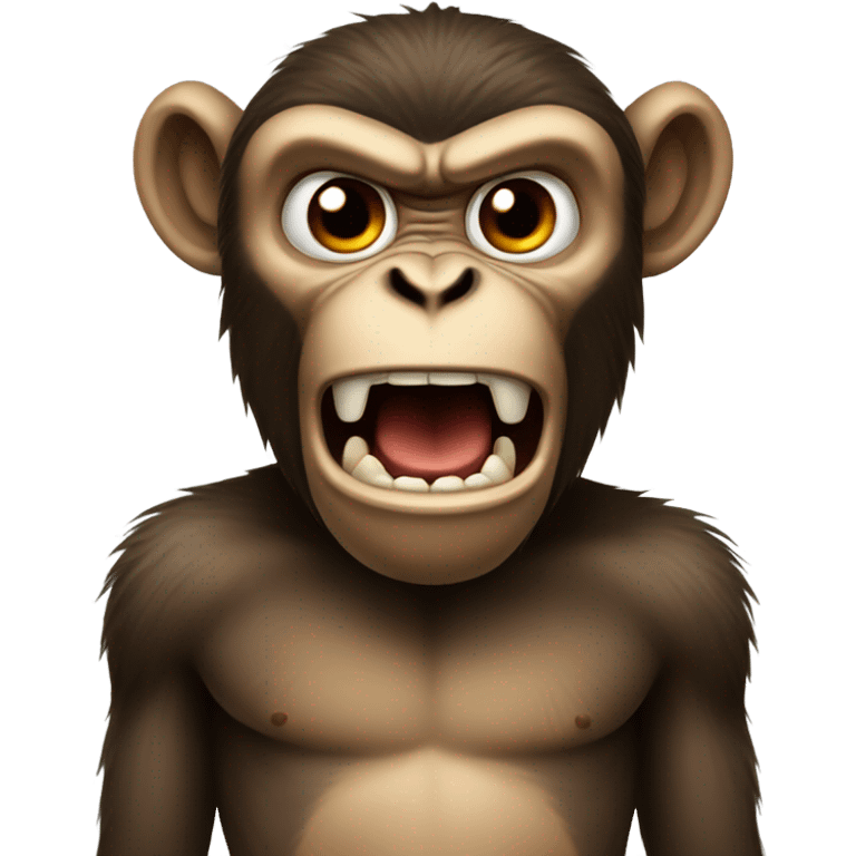 Angry monkey emoji