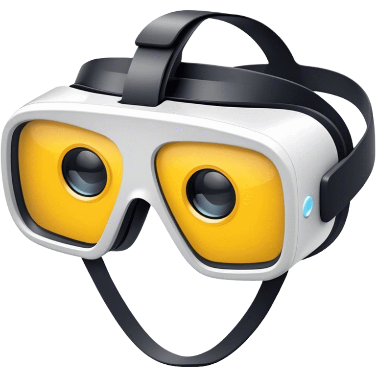 Futuristic VR glasses, sleek and modern, with no human figure, representing virtual reality and advanced technology emoji