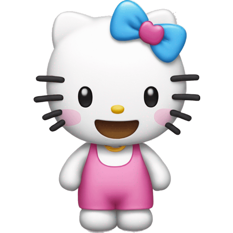 Hello kitty happy emoji