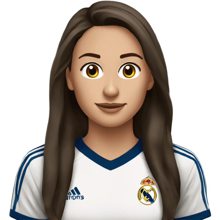 A brunette soccer wag real madrid  emoji