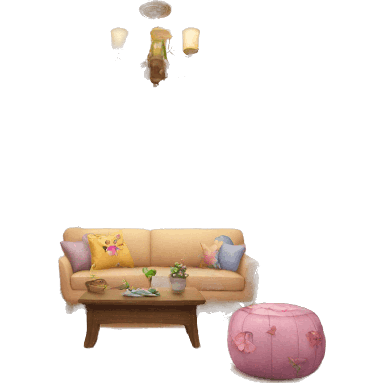 Fairy themed living room emoji