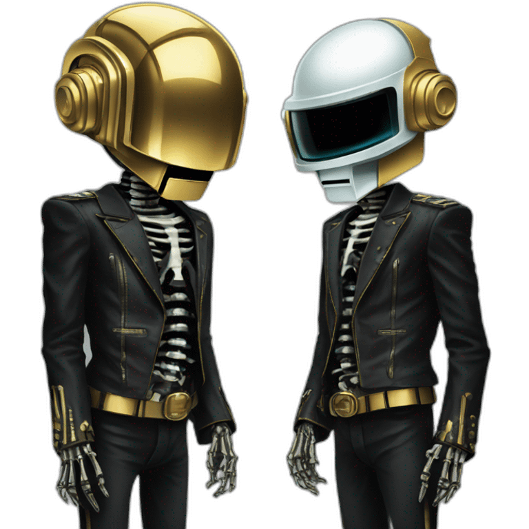 Daft punk skeletons emoji