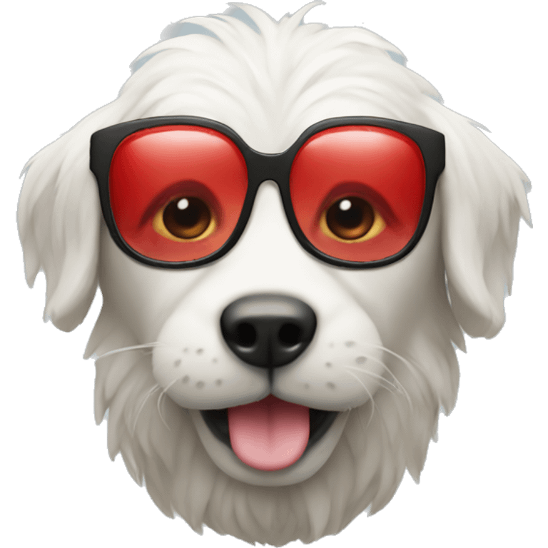 animal with red glasses emoji