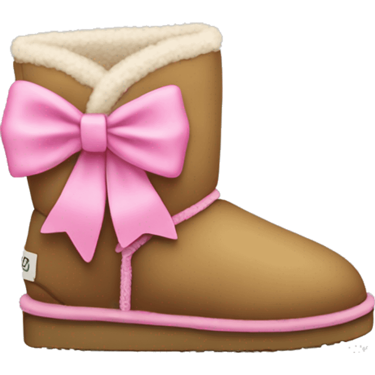 Uggs with pink bows emoji