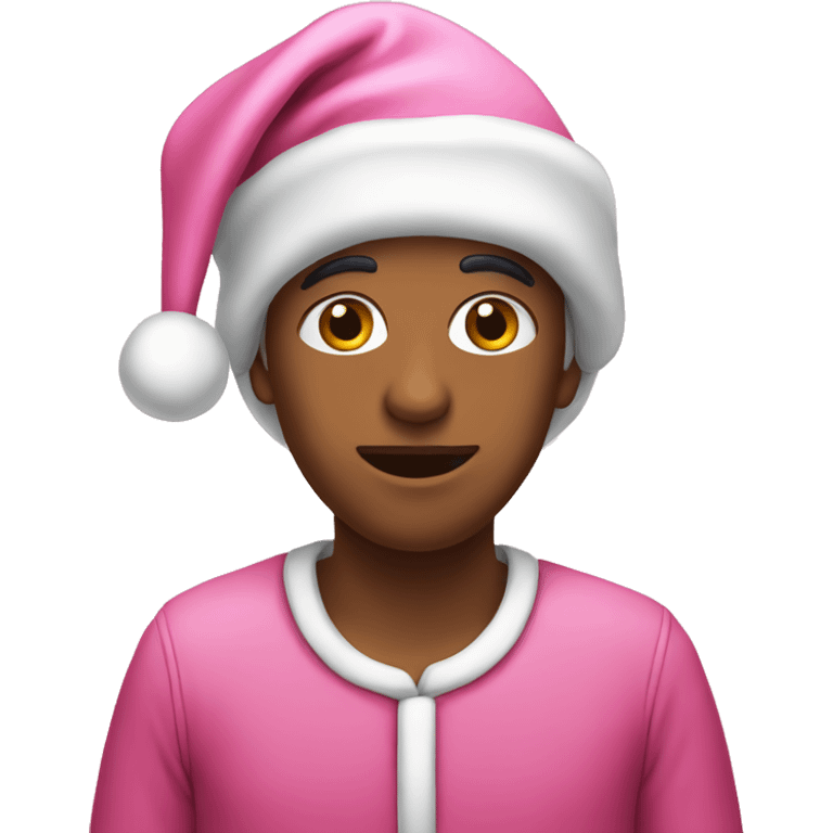 Pink christmas trepe emoji