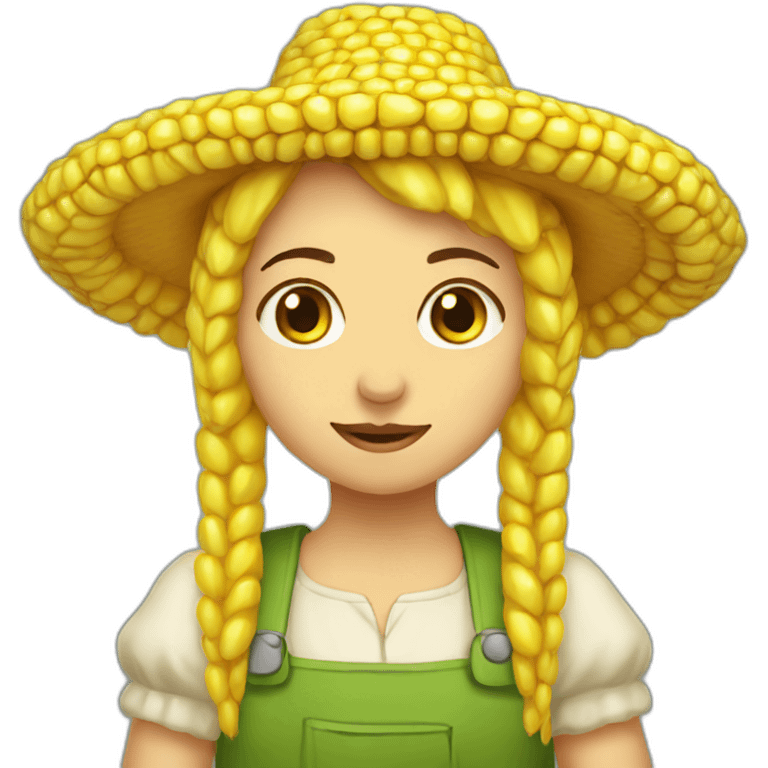 Corn girl emoji