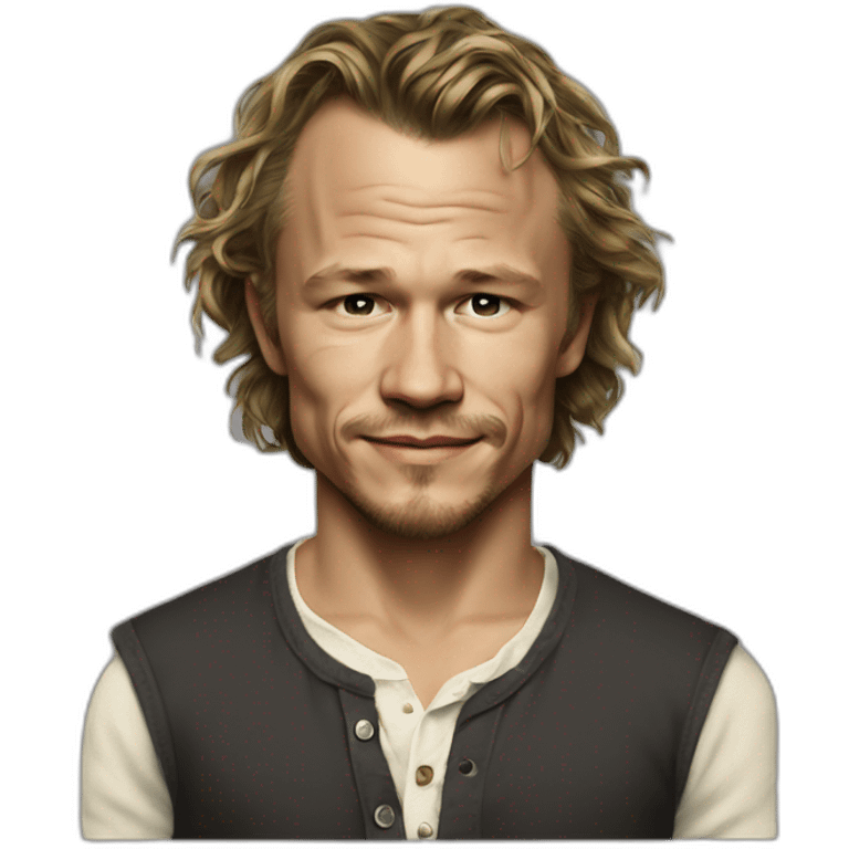 Heath Ledger wearing henley emoji