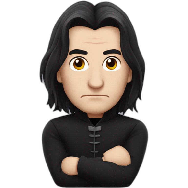 Snape looking suspicious emoji