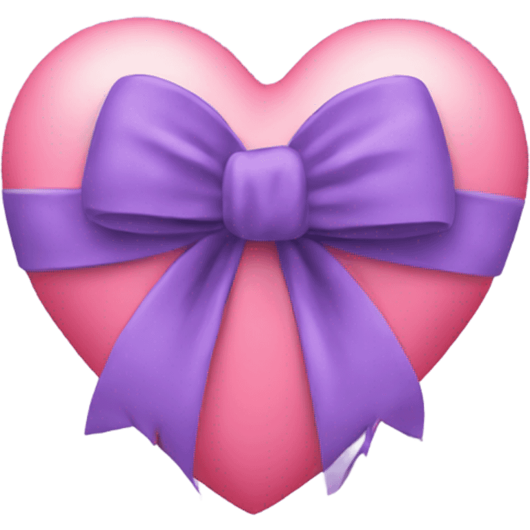 heart with bow wrapped on it emoji