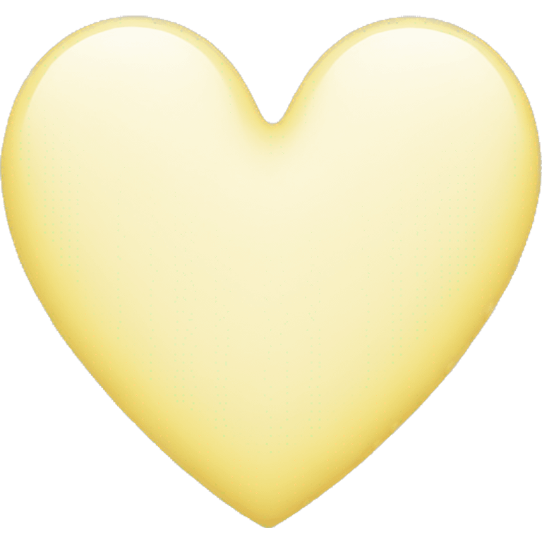 Pastel yellow heart emoji