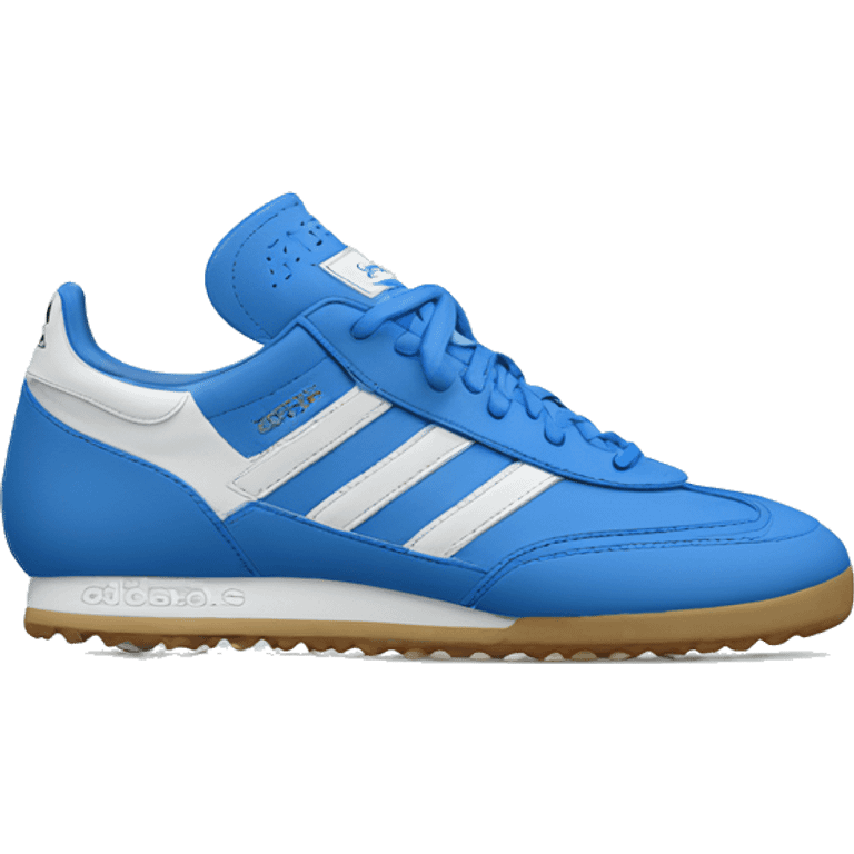 adidas sambas blue emoji